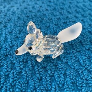 Vintage Swarovski Crystal 7677 NR 055 000 Mini Fox Figurine In Box With …
